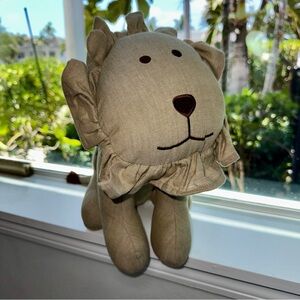 Restoration Hardware RH Baby Chambray Lion - Natural - Decorative Accent